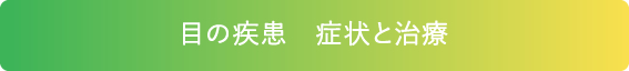 目の疾患　症状と治療